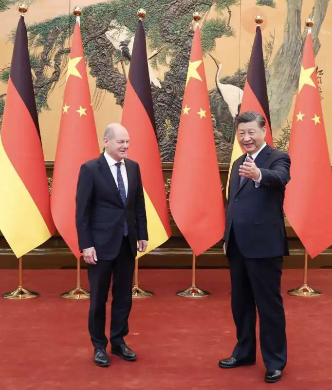 OLAF SCHOLZ XI JINPING 