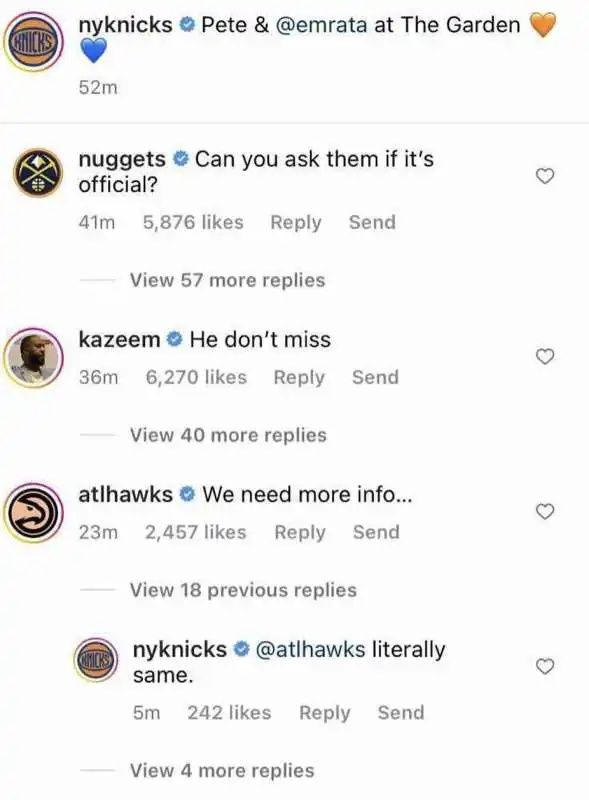 post instagram new york knicks  