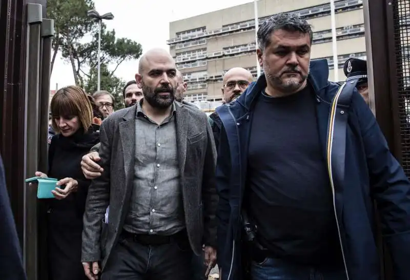 ROBERTO SAVIANO AL TRIBUNALE DI ROMA  