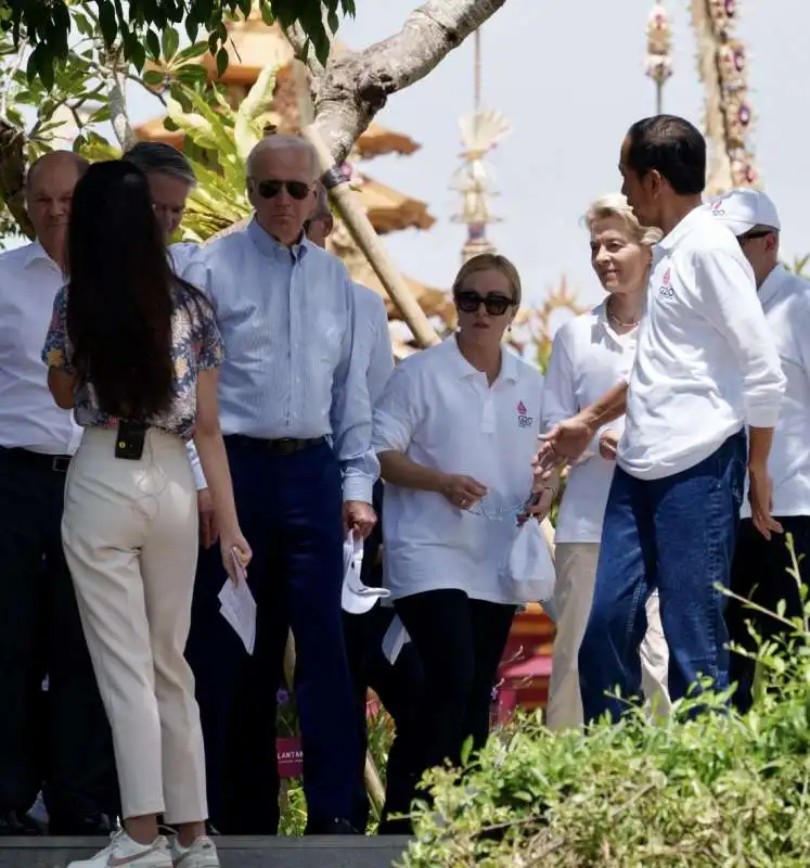 scholz   biden   meloni g20 bali 