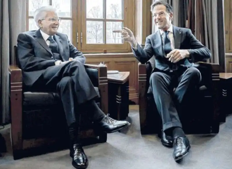 SERGIO MATTARELLA E MARK RUTTE