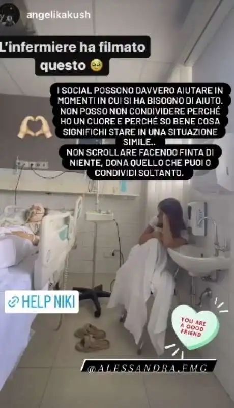 alessandra somensi insieme a nicole del curto in ospedale 1