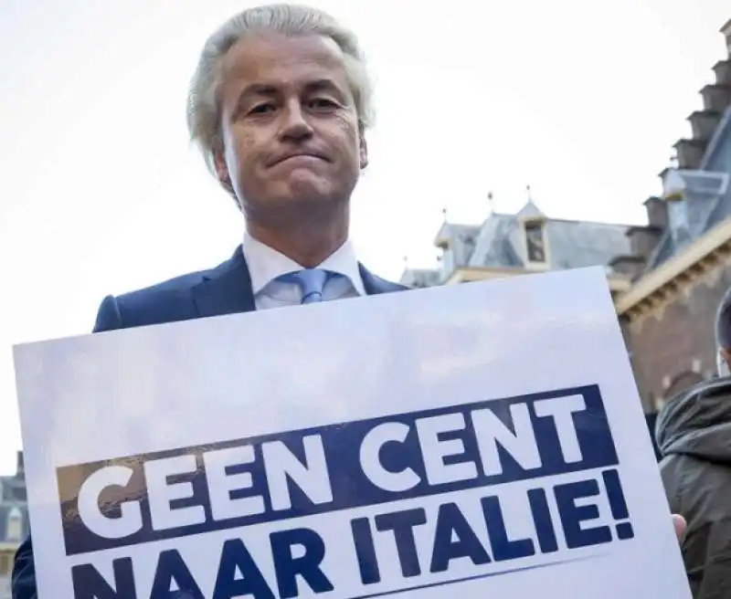 geert wilders con manifesto nemmeno un centesimo all italia   2