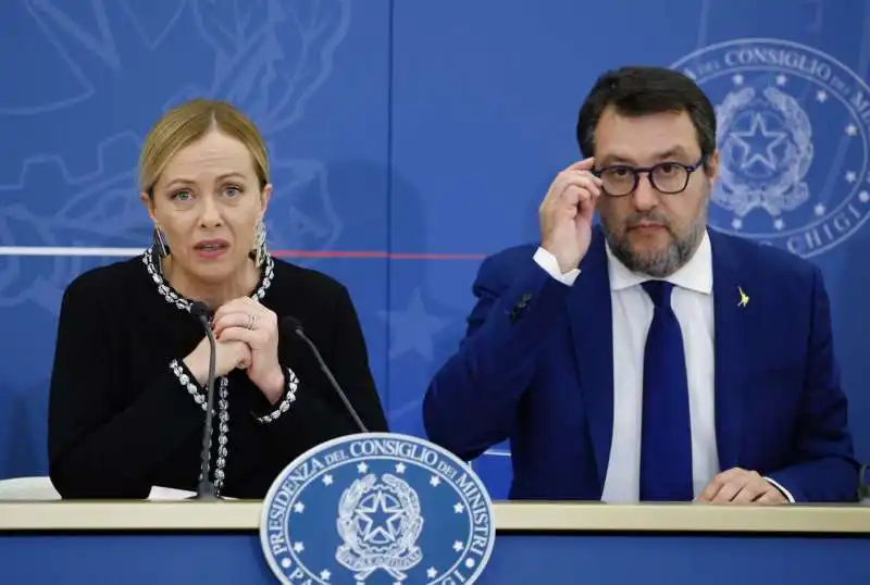 giorgia meloni   matteo salvini.     