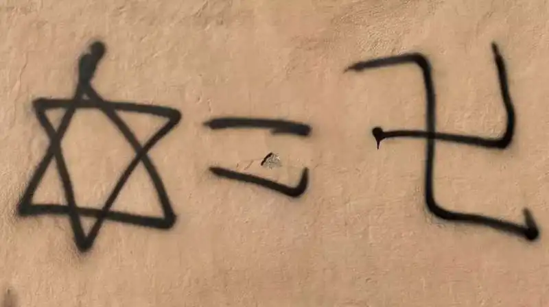 GRAFFITI ANTISEMITI A ROMA