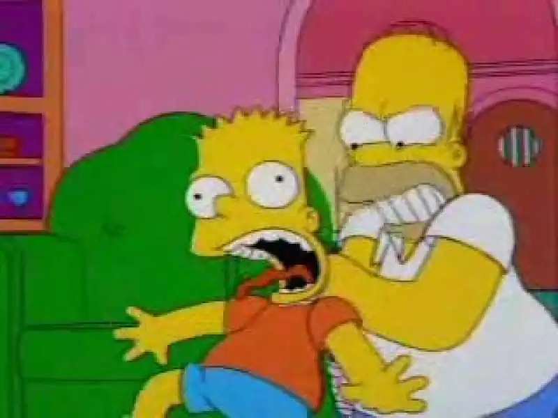 homer strangola bart 3