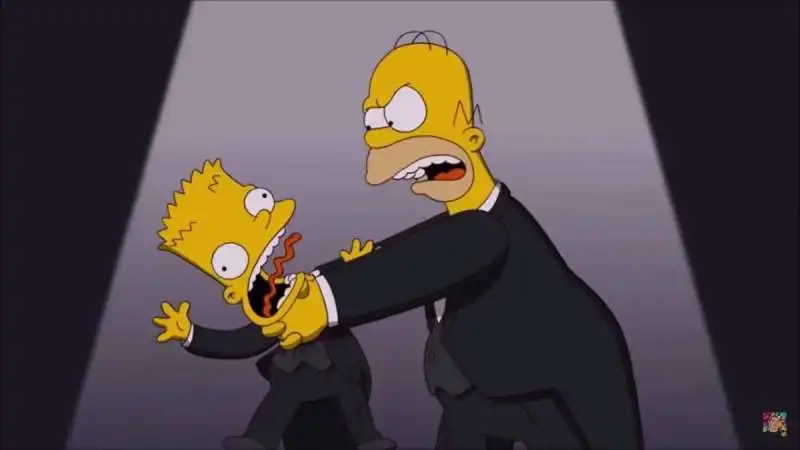 homer strangola bart 5