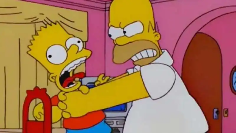 homer strangola bart 6