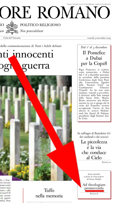 L Osservatore Romano latino sbagliato in prima pagina