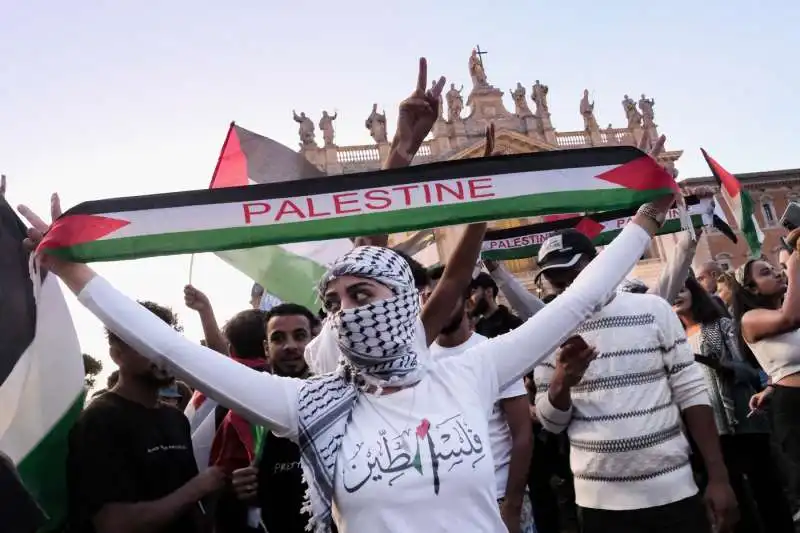 manifestazione nazionale per la palestina   roma   1