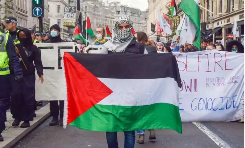 marcia per la palestina a londra

