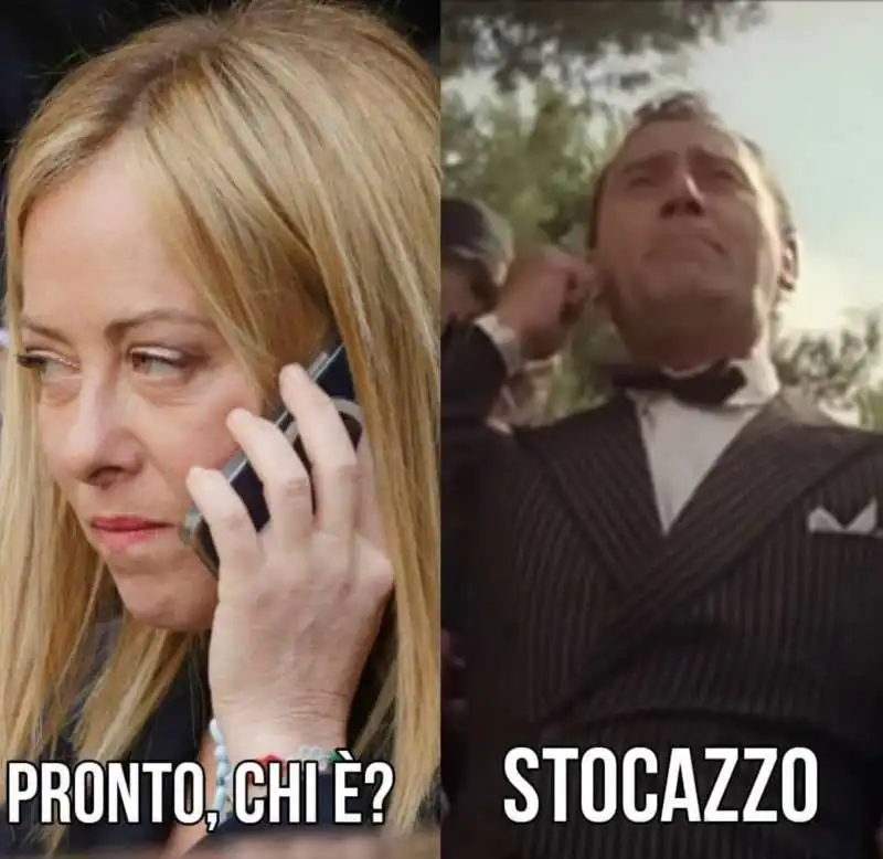 MEME SULLO SCHERZO TELEFONICO A GIORGIA MELONI