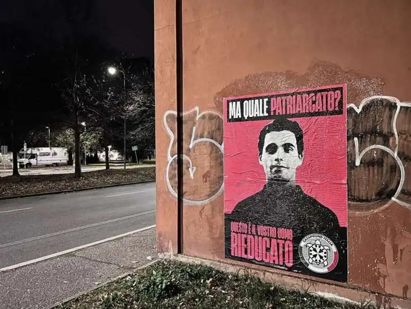 POSTER DI CASAPOUND SU FILIPPO TURETTA. 