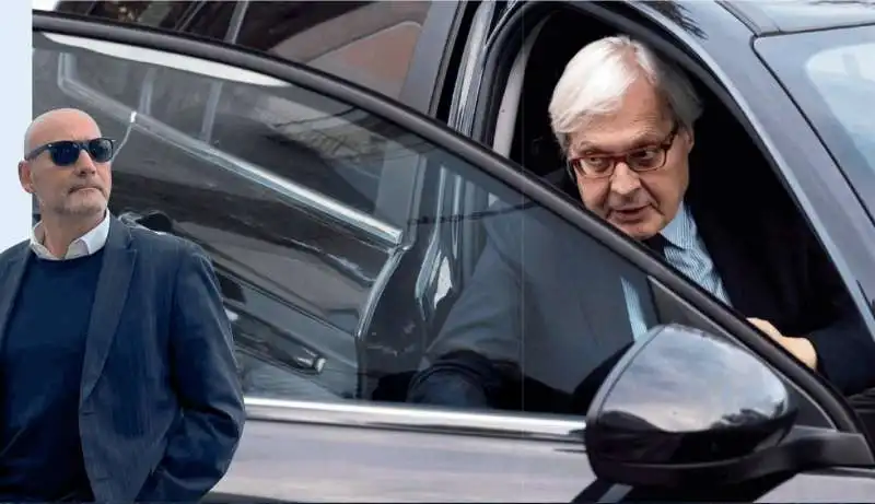 SGARBI E IL SUO EX AUTISTA PASQUALE LA MURA