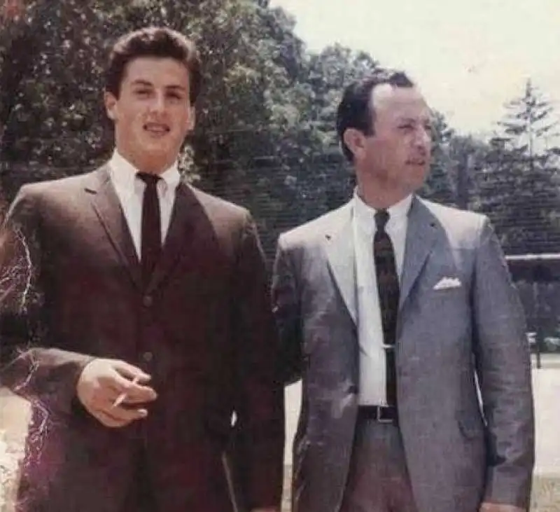  sylvester stallone con il padre frank