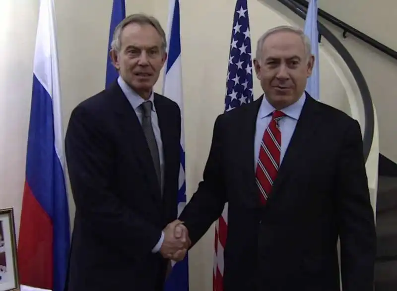 TONY BLAIR - BENJAMIN NETANYAHU 