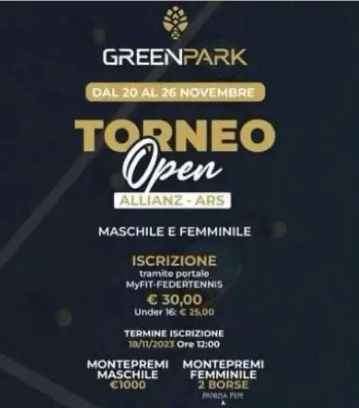 TORNEO DI PADEL OPEN A BARI - CIRCOLO GREEN PARK