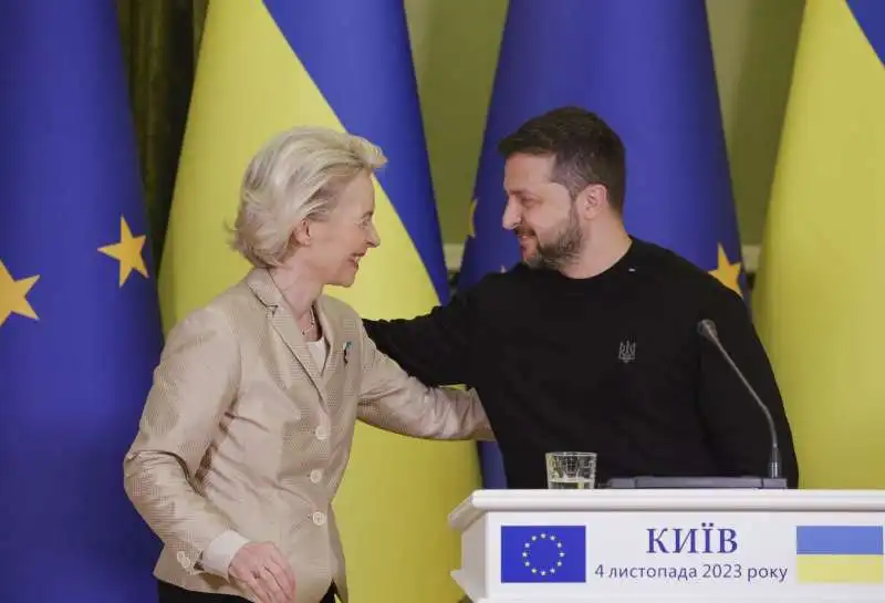 URSULA VON DER LEYEN VOLODYMYR ZELENSKY 