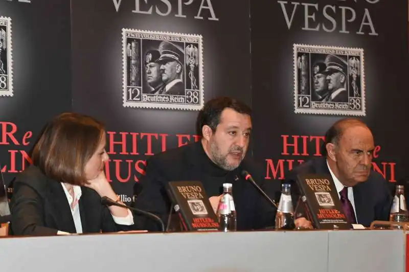 agnese pini matteo salvini bruno vespa