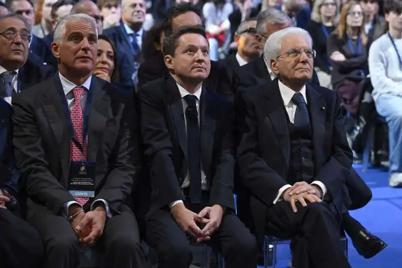 andrea orcel   andrea ceccherini   sergio mattarella