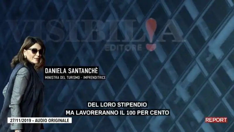 AUDIO DI DANIELA SANTANCHE SUI GIORNALISTI DI VISIBILIA - SERVIZIO DI REPORT