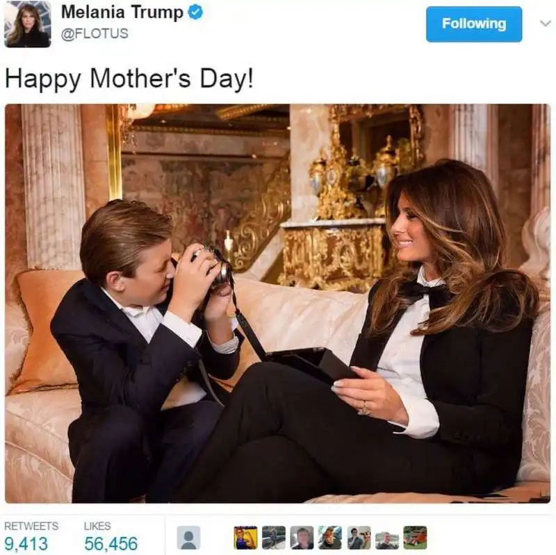 barron trump e melania 