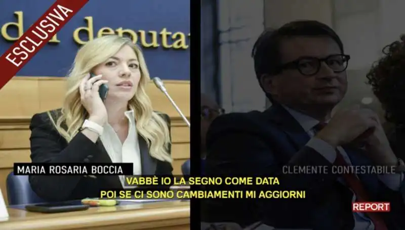 chiamata tra maria rosaria boccia e clemente contestabile   report   2