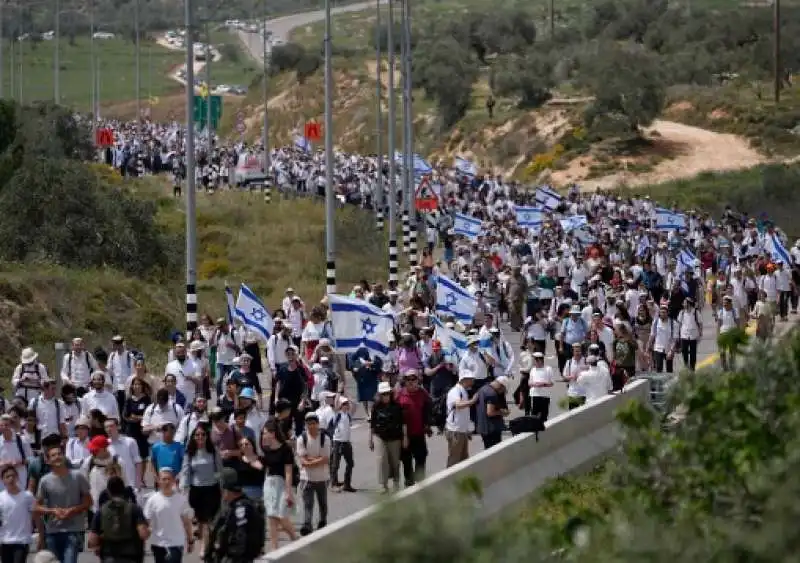 coloni israeliani - protesta