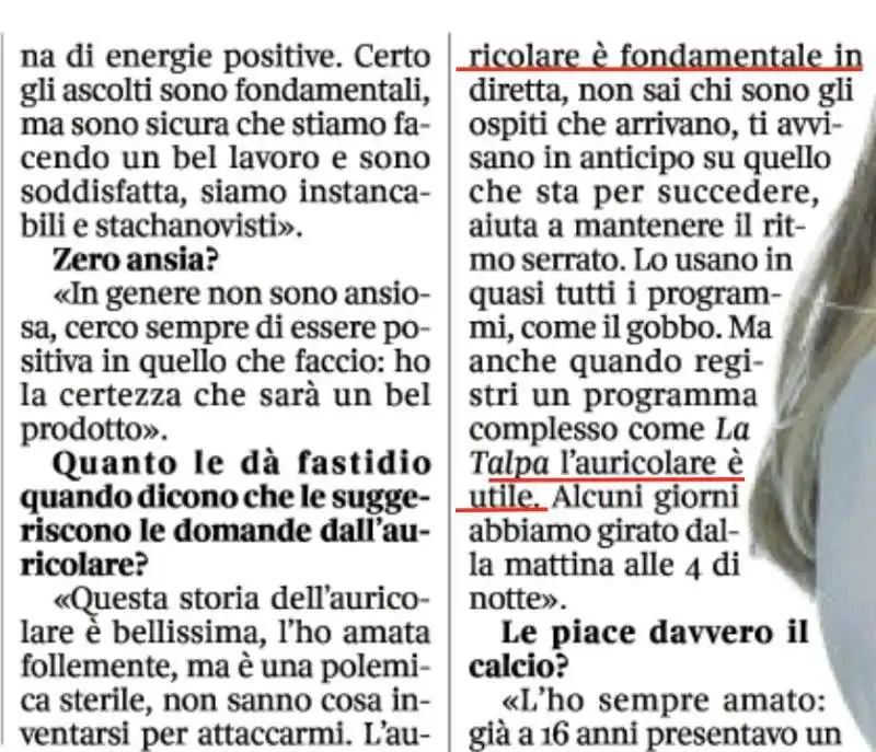 DILETTA LEOTTA E L AURICOLARE 