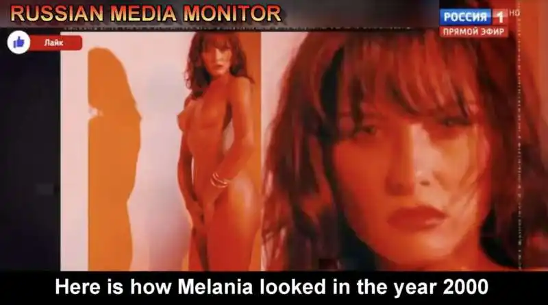 foto nude di melania trump trasmesse durante servizio della tv russa sulla vittoria di donald trump  12