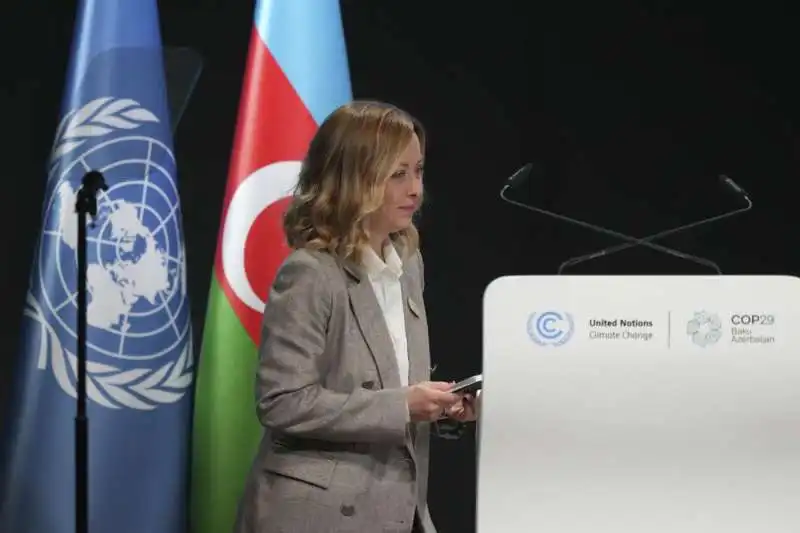 Giorgia meloni - cop29 a baku