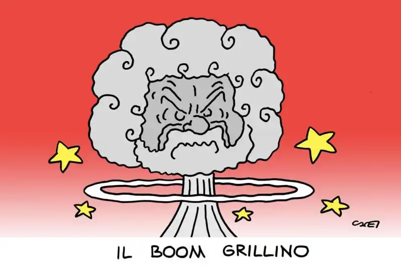 IL BOOM GRILLINO - VIGNETTA DI ITALIA OGGI 