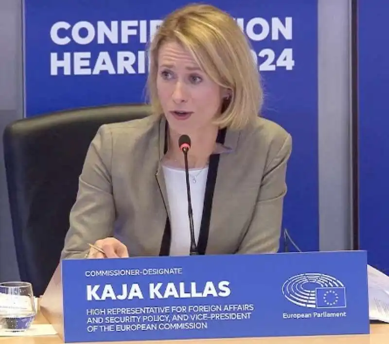 KAJA KALLAS - AUDIZIONE PARLAMENTO EUROPEO