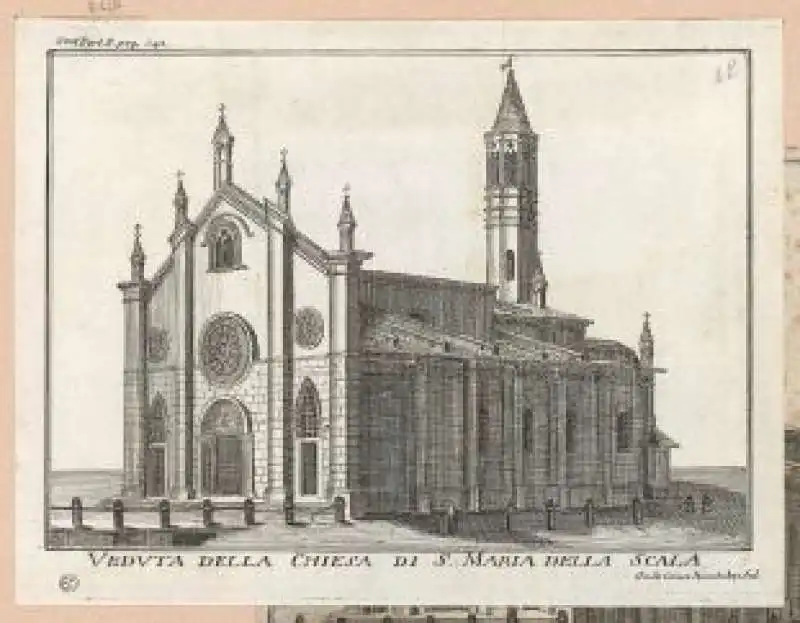 la chiesa distrutta di santa maria della scala