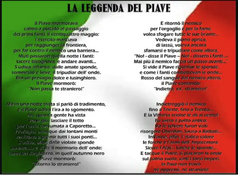 la leggenda del piave