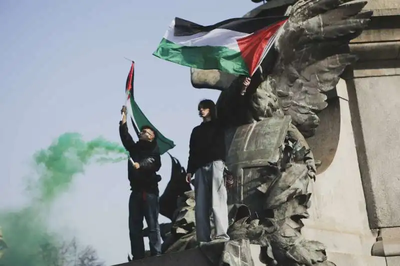 manifestazione pro palestina a torino   7