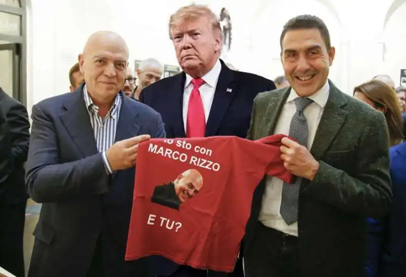 MARCO RIZZO DONALD TRUMP ROBERTO VANNACCI - MEME