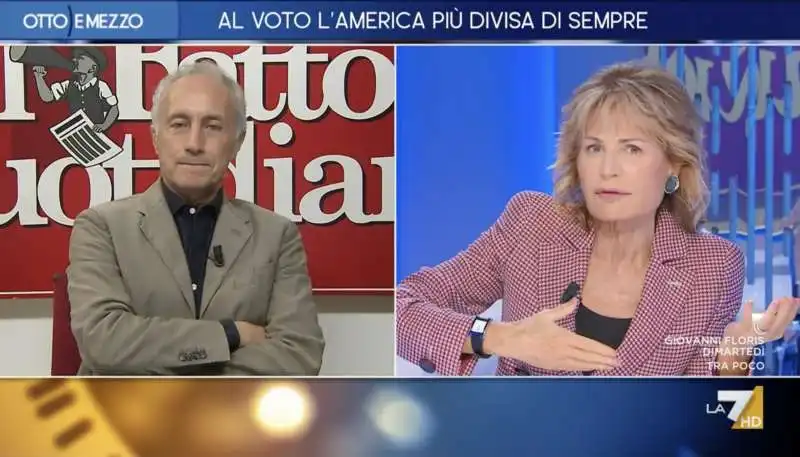 marco travaglio   lilli gruber   otto e mezzo  2