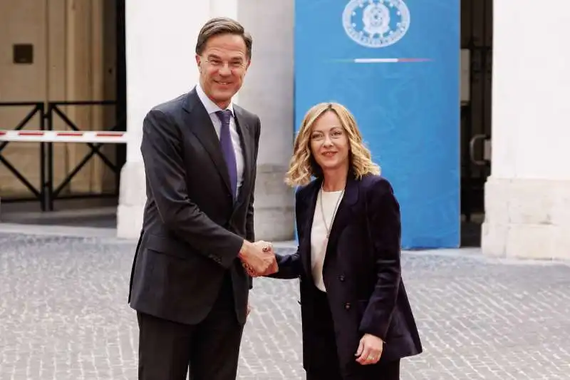 Mark Rutte - GIORGIA MELONI