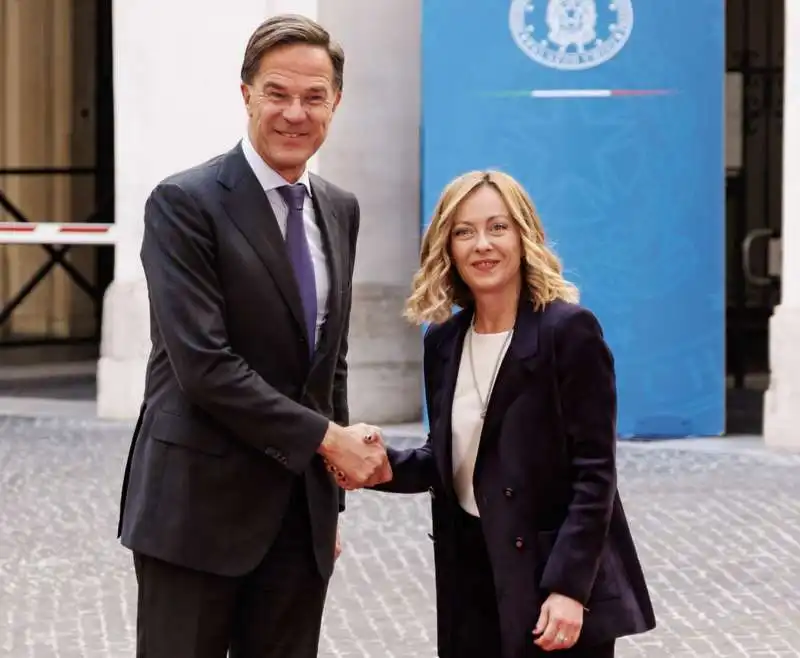 mark rutte   giorgia meloni   foto lapresse