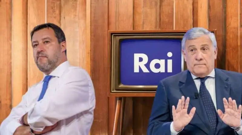 MATTEO SALVINI ANTONIO TAJANI RAI CANONE