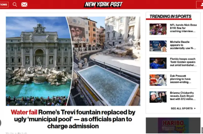 new york post fontana di trevi