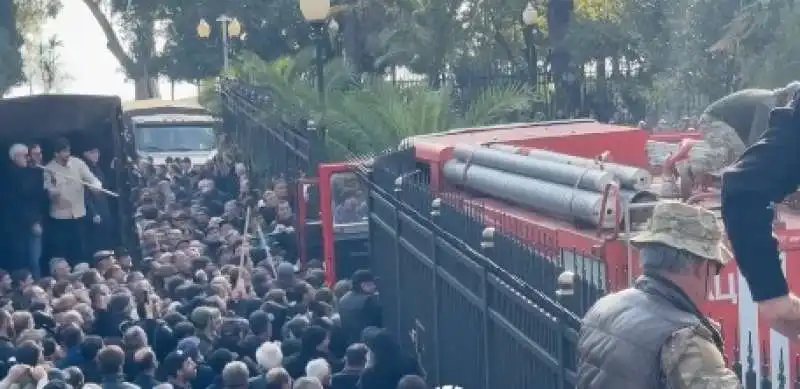 proteste anti russe in Abkhazia - georgia 