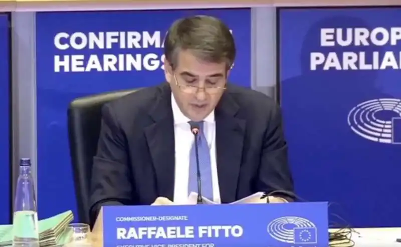 RAFFAELE FITTO ALL EUROPARLAMENTO