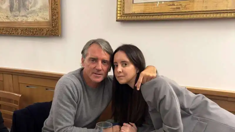  roberto mancini e la figlia camilla 