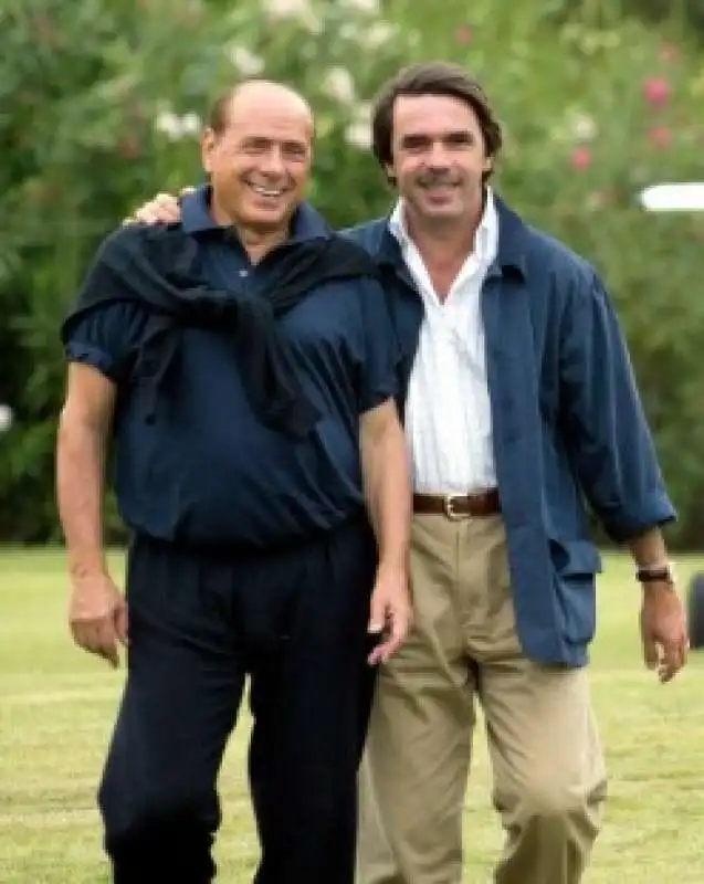 SILVIO BERLUSCONI JOSE MARIA AZNAR