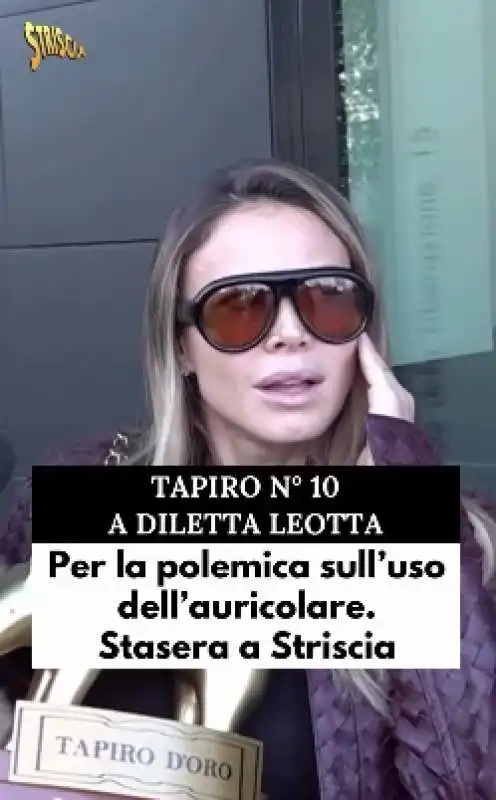 striscia la notizia consegna tapiro a diletta leotta 1