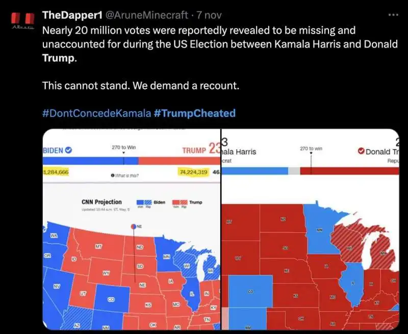 trump cheated   tweet dei democratici sui brogli di trump   2