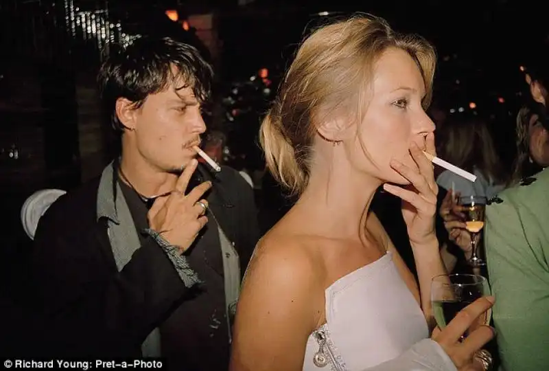 Johnny Depp e Kate Moss a Parigi nel 