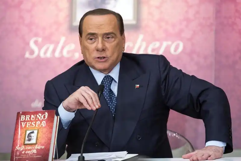 BERLUSCONI ALLA PRESENTAZIONE DEL LIBRO DI BRUNO VESPA 